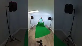 How to Light a Green Screen in under 1 Minute #shorts #greenscreen
