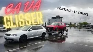 Une Golf 2 vr6k sous la pluie, Ca passe normal!!!!! (Fontenay le comte 19/07/23)