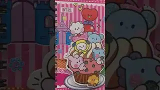 BT21 diary for kids | BTS stationery | cute school supplies #stationery #schoolsupplies #bts #bt21