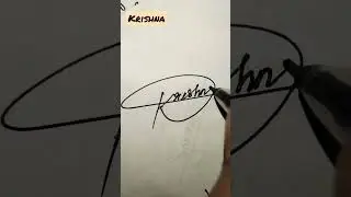 Krishna Name Signature Style ✍️ | Learn Signature Design | #youtube #shorts