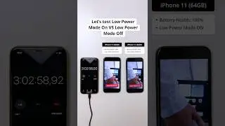 🔋 Let&rsquo;s test Low Power Mode On VS Low Power Mode Off! #softwaretesting #batterytest #iphonetest