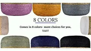 Dual Color Jute Pouf Ottomans Key features & Benefits