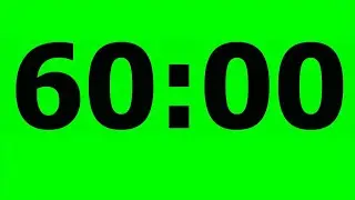 60 Minute Countdown Timer green screen