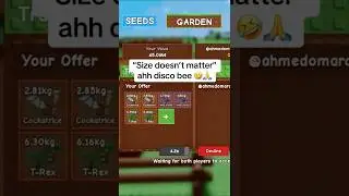 I TRADED OP PETS FOR THE SMALLEST DISCO BEE EVER🤣 #growagarden #roblox #gag