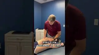 Positive Lachman&rsquo;s test on a patient with an ACL tear. #physicaltherapy ￼