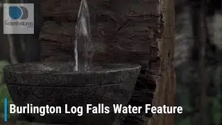 Burlington Log Falls Garden Water Feature