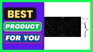VEVOR Electric Cooktop, 5 Burners, 36'' Induction Stove Top, Built-in Magnetic Cooktop 9200W,