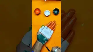 🥰Indian Flag On hand🇮🇳❤️ #art #indian #shorts #drawing