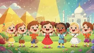 7 Wonders of the World Song 🌍  Nursery Rhymes for Kids