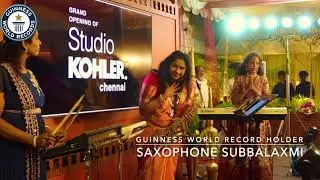 FUSION COVER I SAXOPHONE SUBBALAXMI LIVE I FEMALE BAND I GUINNESS WORLD RECORD HOLDER BESTSAXPLAYER