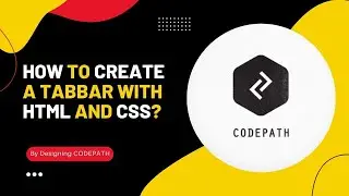 How to create a TabBar with HTML CSS ?