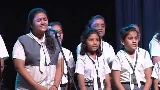 Students of Lakshmikant Singhania Academy performs Bridge Over Troubled Waters at SBOH Concert 2016