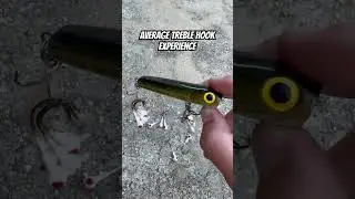 Average Treble Hook Experience #bassfishing #oceanfishing #pondfishing #sportfishing #fypfishing