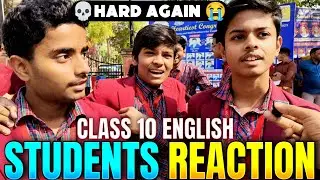 Class 10 English Paper Set 4😭💀Students Reaction 🔥| CBSE BOARD 2026 #exam #10class #cbse #maths