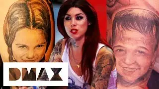 Mother Wants Her Kids Tattooed As Wednesday Addams & Frankenstein | LA Ink