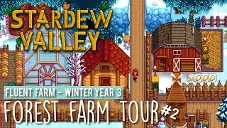Stardew Valley Forest Farm Tour with No Mods & 4 Candles - Year 3 Winter