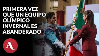 Abandera Claudia Sheinbaum a delegación mexicana que participará en los Juegos Olímpicos de Invierno