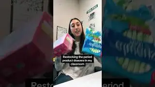 I restocked the period product drawers for the last few weeks of school!
