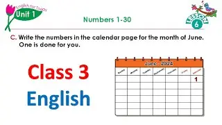 Numbers 1-30. Class 3. English for Today. Unit 1 lesson 6 C.