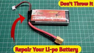 How to Repair 3s Li-po Battery | Repair your drone Battery