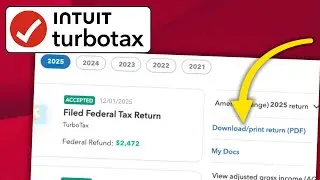 How to See & Download Tax Return on Intuit TurboTax | See Your Tax Return Every Year! - 2026