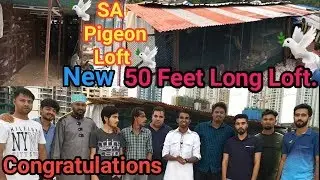New SA Pigeon Loft. 50 Feet Long Loft.  Mumbai.
