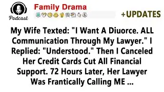 My Wife Texted I Want A Divorce All Communication Through My Lawyer I Replied Understood Then I..