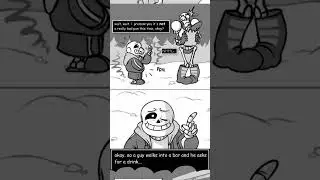 Sans Tells Papyrus A Meta Joke! (Undertale Comic Dub) #undertale #sans #papyrus #shorts