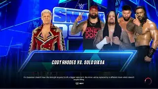 Cody Rhodes vs Solo Sikoa WWE SmackDown Friday, March 24, 2023 WWE 2K23
