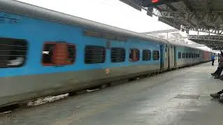 Super Fast Train at Palghar Station, Palghar, Maharashtra India