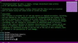 Checkerboard Demo using C# & WinForms