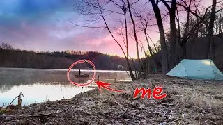 Overnight Boatpacking in a Handmade Wooden Boat