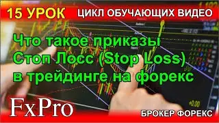 What are Stop Loss orders in Forex trading with FxPro. A terminal overview.