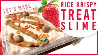 Let's Make Strawberry Rice Crispy Slime! - How To Make Rice Crispy Slime, Rice Krispy Slime DIY