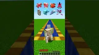 MINECRAFT WATER POOL VS MOB'S ABILITY🤯 (SIGMA BOY) #minecraft #shorts