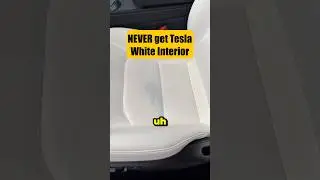 NEVER get Tesla White Interior #shorts