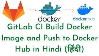 #6:GitLab CI CD in Hindi (हिंदी) Build and Push Docker Image to Docker Hub|GitLab Tutorial in Hindi