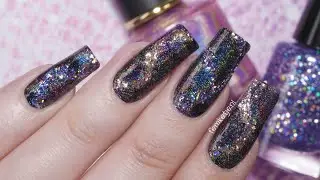 ✨Holographic Water Marble Nails (Born Pretty Store Nail Polishes) - femketjeNL