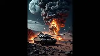 AI GENERATED A TANK BATTLE ON THE MOON 2025