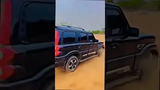 Scorpio driving status with drifting #daretodrive #scorpio #foryou #shorts #trending