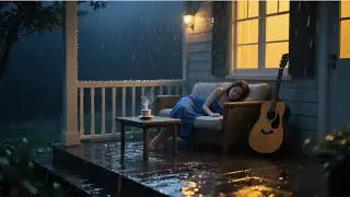 Night Routine Rain Sleep Stream with Soft Piano Music at Night