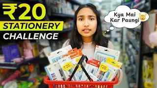 Stationery Under ₹20 Challenge! ✏️😱 | Super Cheap Finds 💸