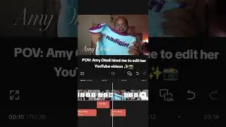 POV Amy Okoli hired me to edit her YouTube videos #videoeditor #editing #editor
