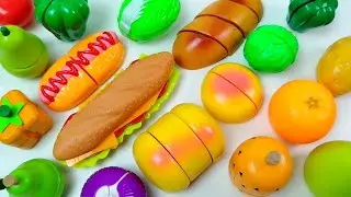 Relaxing ASMR: Cutting Plastic Apple & Orange with Pop It! | Satisfying Crunch Sounds