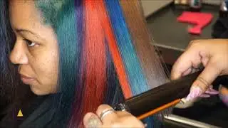 Hair Transformation Cut and Rainbow Color with Jasmine Ashley