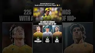 Dewald Brevis is now South Africa's All-Format Player 🌟✨