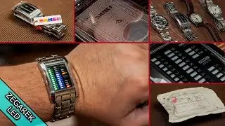 Skracane bransolety w zegarku. Zegarek LED na rękę.