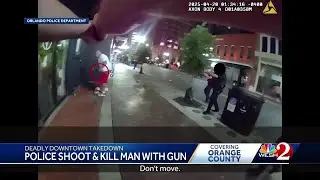 Police release videos of fatal shooting in downtown Orlando
