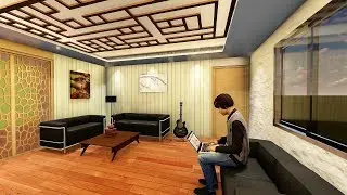 lumion 8 Interior Design Living Room | Rendering Lumion 8 | 3D Visualization in Lumion 8 |