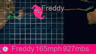 The Track of Super Cyclone Freddy (2023)